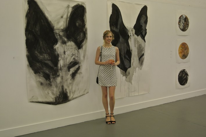 Meaghan Potter and her Studio Exhibition Display